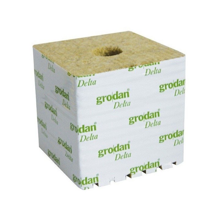 Grodan Cube LDR 100x100x65mm steenwol vocht EC gelijkmatig | Stekjes / Zaaien