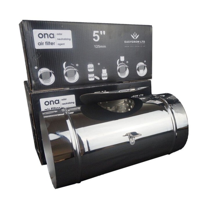 Buis ONA Block 125mm aansluiting afzuigsysteem detail | ONA Geurneutralisator