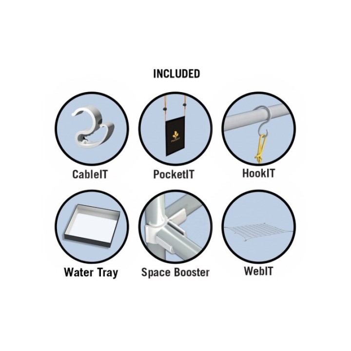 Dark Street V4.0 60x60x158cm Mylar stof gehamerd reflecterend | Secret Jardin