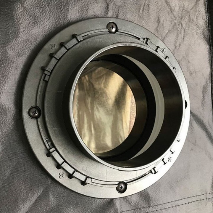 Ducting Flange 100mm vereenvoudigde installatie verpakking | Secret Jardin