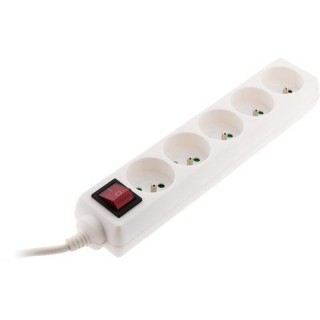 Stekkerdoos 5 stopcontacten schakelaar praktisch kweekruimte | Elektrische Accessoires