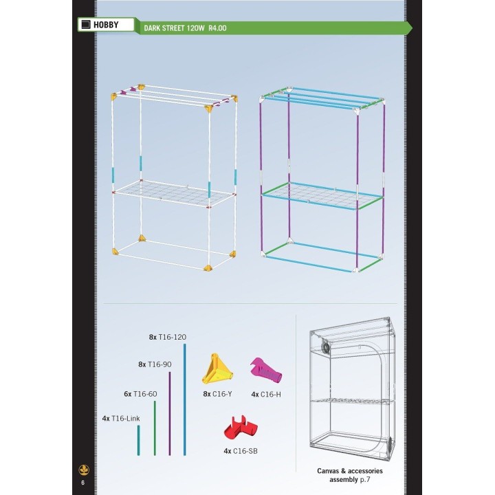 Dark Street 120x60 stevige opbouw compact ontwerp draagkracht | Secret Jardin