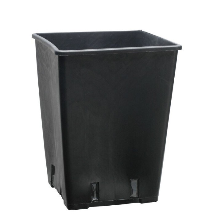 Vierkante Pot 6l 18x18x23cm stevige kweekpot binnenkweek groei | Potten / Bakken
