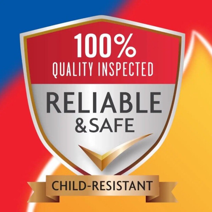 BIC Petit zijaanzicht ergonomisch handgreep compact profiel | Aanstekers BIC