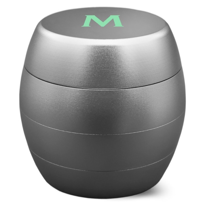 Grinder Mascotte Design rond stijlvol lichtgewicht handgreep | Grinders